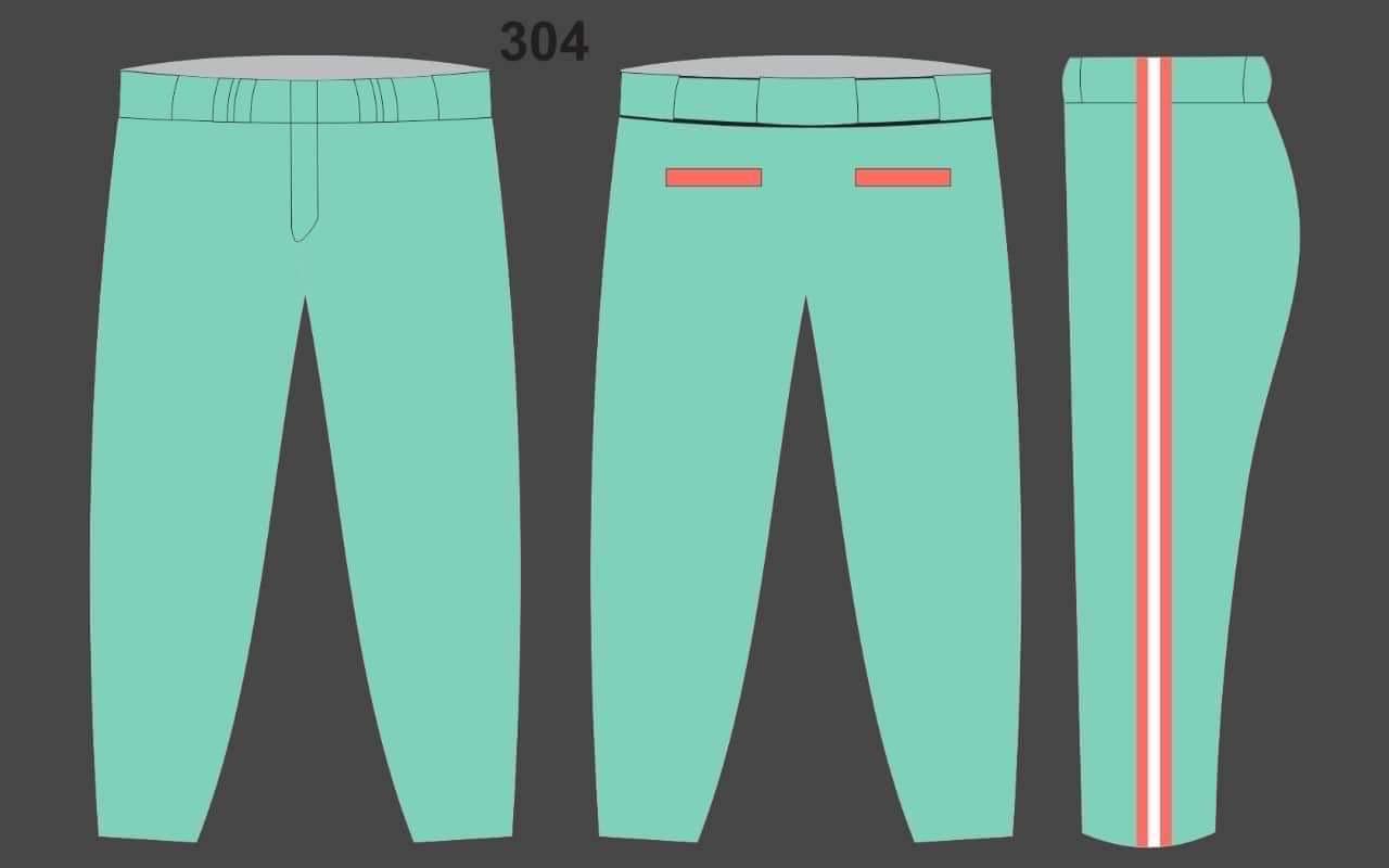 Custom track pants design – teal