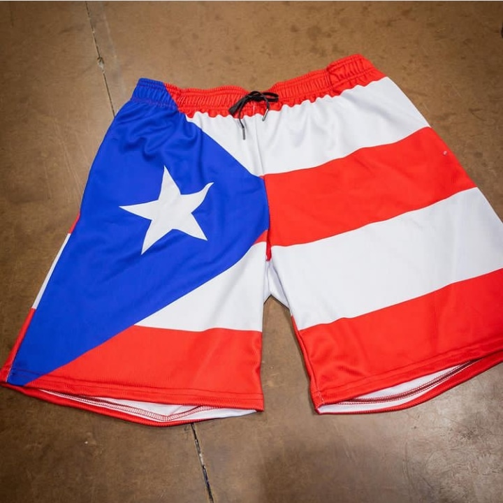 MMA shorts – Puerto Rico flag design